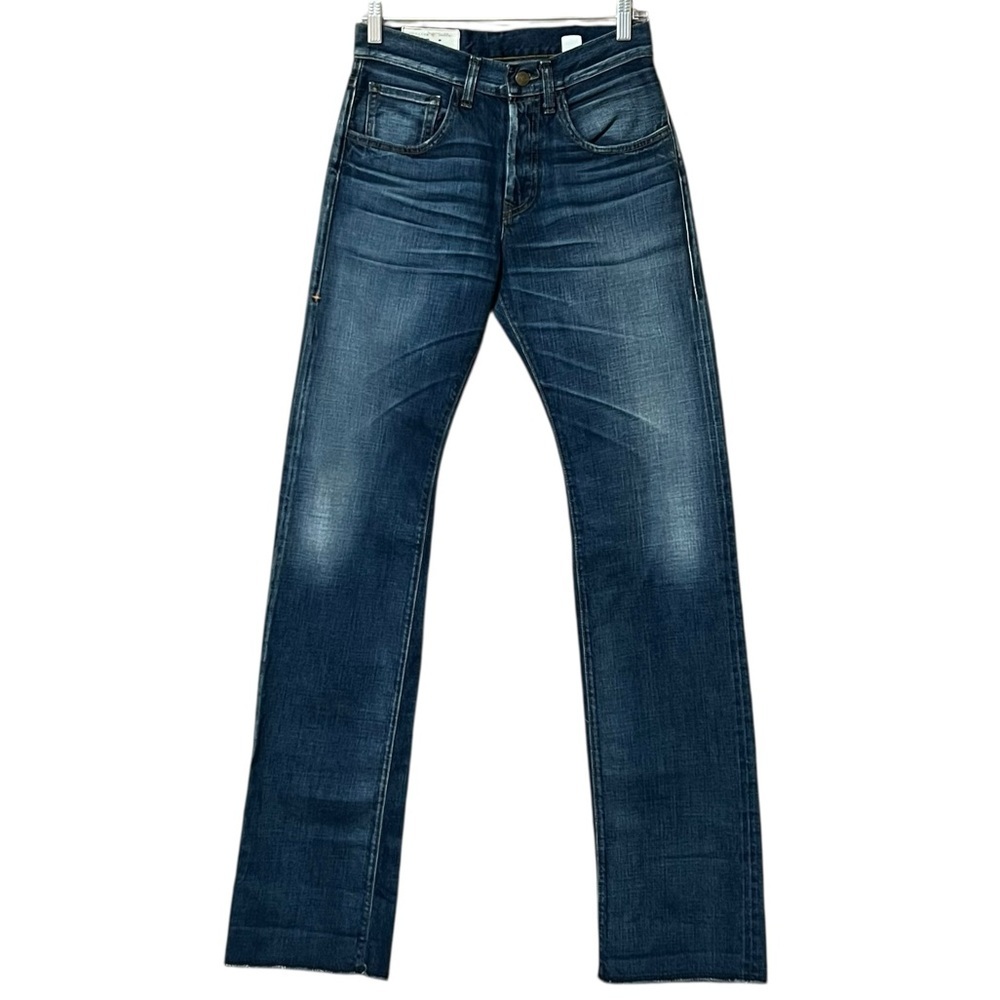 Imogene + Willie Barton Selvedge Denim Jeans Mens 27 Indigo Slim Button Fly NWOT - Picture 2 of 10